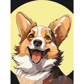 Картина по номерам "Корги Коржик" 11708-AC 30х40 см
