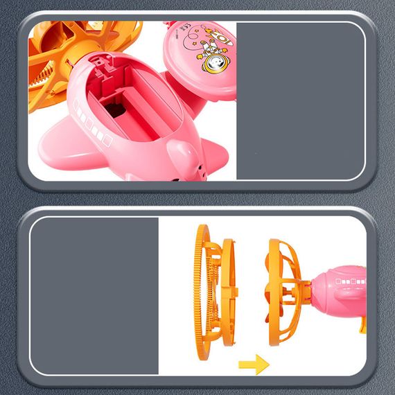 Пістолет для мильних бульбашок H035 Bubble Gun з пропелером 2in1 + bottle 250ml Pink | Зображення 3