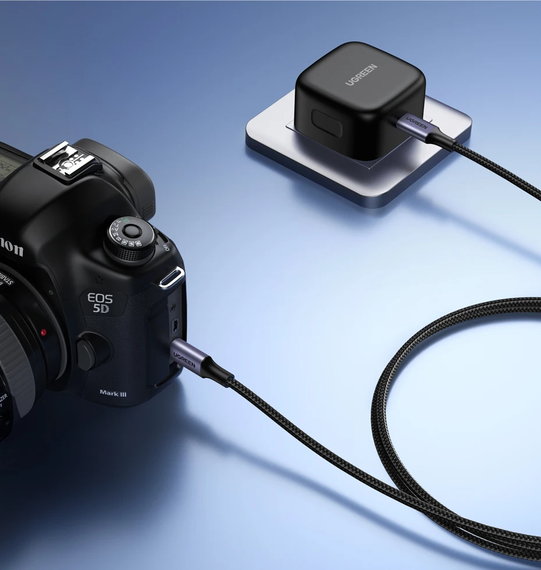 Кабель UGREEN 60W USB Type C To USB C Синій (sv3870) | Зображення 3