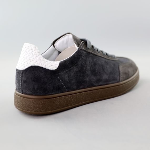 Кеди жіночі замшеві 591502 Сірі 36 37 38 39 40 41 | Зображення 5