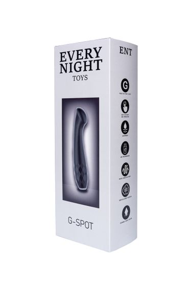 Вібратор із яскраво вираженою головкою Every Night Toys для точки G, чорний Sex Aura | Зображення 3