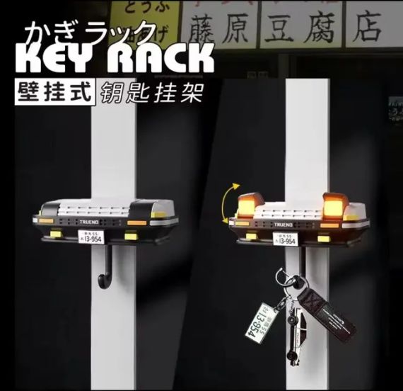 Настінний тримач для ключів Toyota AE86 Trueno з підсвічуванням фар | Зображення 2