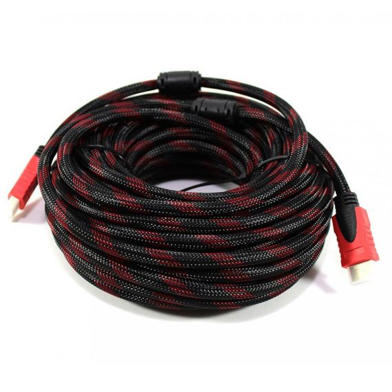 Кабель усиленный 5м переходник адаптер HDMI-HDMI папа-папа аудио видео шнур в обмотке | Зображення 4