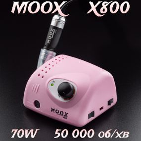 Фрезер Moox X800 50тис. об/мин, 70W розовый (для маникюра и педикюра)