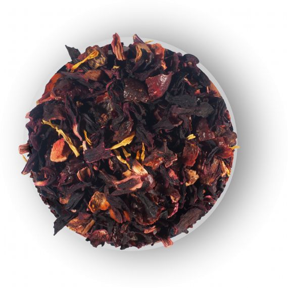 Бленд чаю квіткового та фруктового Мономах Summer tea з ягодами та ароматом малини 80 г | Зображення 2