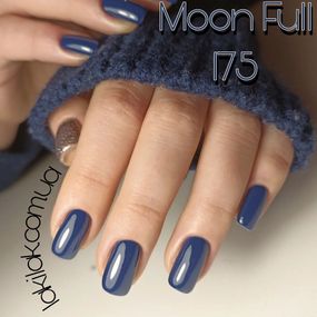 Гель-лак Moon Full №175 синій димчастий 8мл