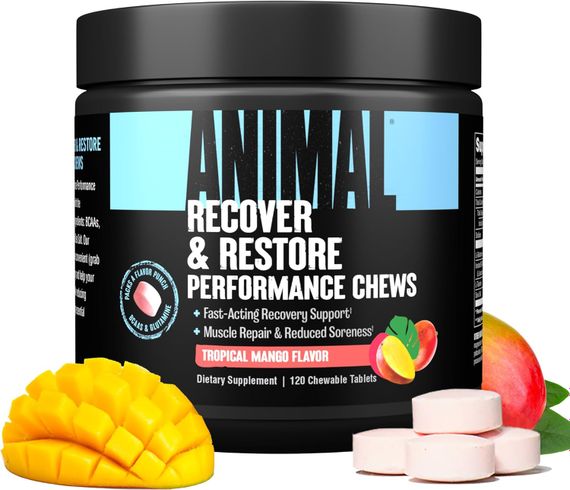 Послетренировочный комплекс Universal Animal Recover and Restore Performance Chews 120 жевательных таблеток  (Tropical Mango) | Зображення 2