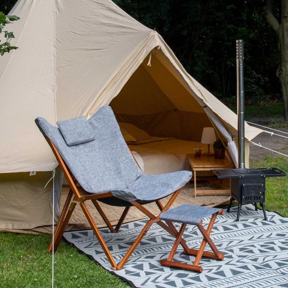 Крісло розкладне Bo-Camp Bloomsbury L Grey (1200370) | Зображення 7