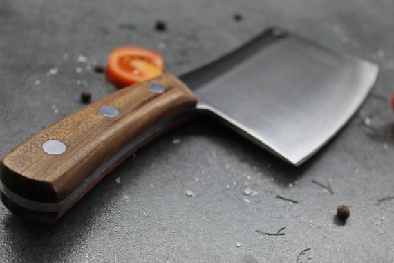 Сокира для м'яса рукоятка коричнева | Зображення 4