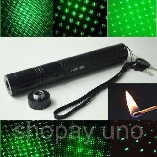 Лазерная указка Green Laser 303 - 1000mW с ключем | Зображення 4