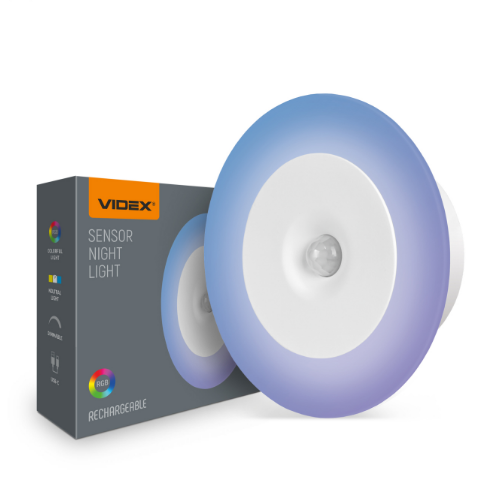 LED Світильник акумуляторний з датчиком руху VL-NL114W-G Videx
