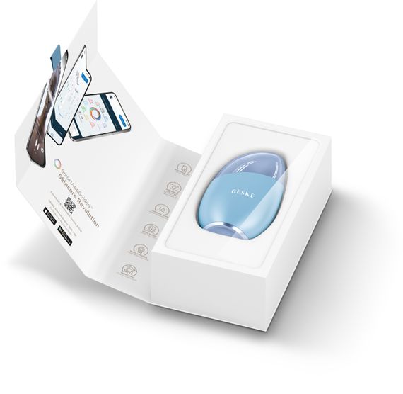 Масажер для обличчя GESKE Cool&Warm Eye and Face Massager 7в1 aquamarine | Зображення 8