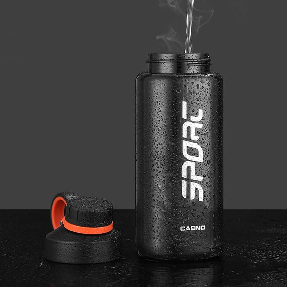 Пляшка для води CASNO 1000 мл KXN-1236 Сіра | Зображення 8