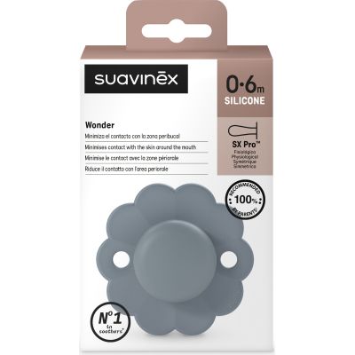 Пустышка Suavinex Wonder физиологическая, 0-6 мес. голубая (308380) | Зображення 2
