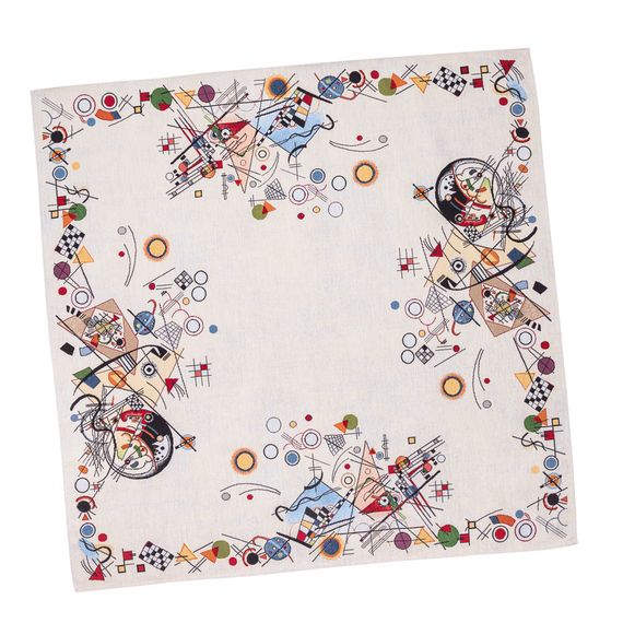Скатертина гобеленова KLEIN Limaso, 93x93, Квадратна, Повсякденний, Без люрексу, 60% поліестер, 24% бавовна, 16% акрил, Гобелен