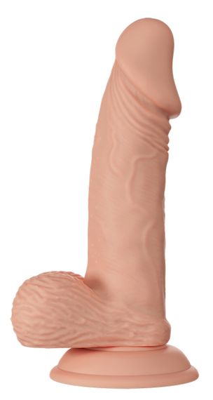 Фаллоимитатор с мошонкой на присоске BAILE - Beautiful Zebulon 7.6", BW-008108NR Sex Aura | Зображення 1