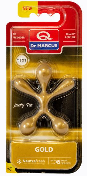 Ароматизатор в машину Lucky Top подвеска Золото (Gold) Doctor Marcus 084217 пахучка в авто, автопарфюм1
