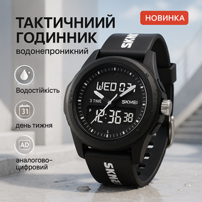 Лучшие тактические часы SKMEI, Часы спортивные многофункциональные Качественные спортивные HX-23