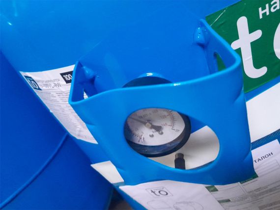 1 СОРТ Бак гідроакумулятор 100л вертикальний фланець 1" макс 8 бар змінна EPDM мембрана toНасоси | Зображення 2