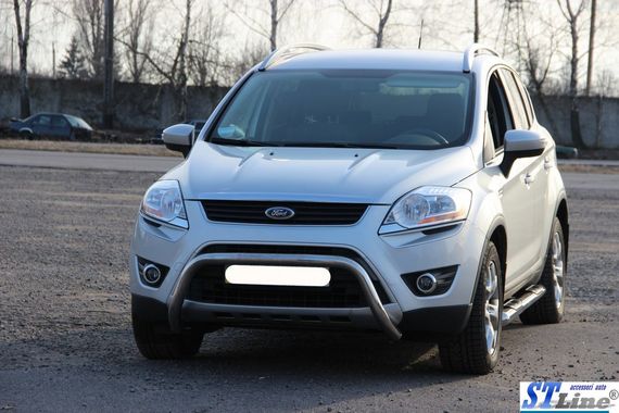 Кенгурятник WT007 (нерж.) для Ford Kuga 2008-2013 гг | Зображення 1