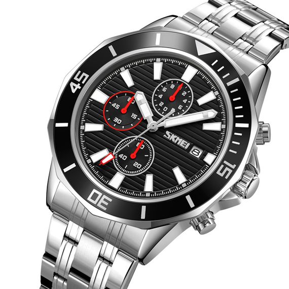 Skmei 9335SIBK Silver-Black | Зображення 1