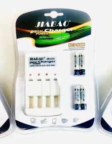 Комплект зарядний + батарейки мікро-пальчик зручний зарядний пристрій JIABAO 212AAA(3279)
