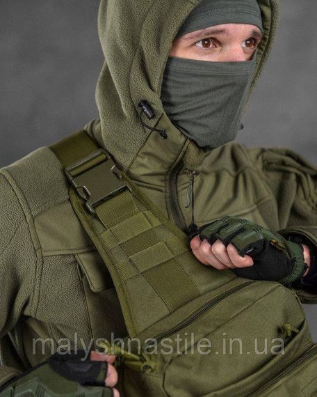 Сумка-слінг тактична з однією лямкою SILVER KNIGHT 8л oliva ВТ6393 | Зображення 4