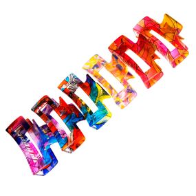 Краб для волосся "Абстракція" 0403-1044, 6 штук