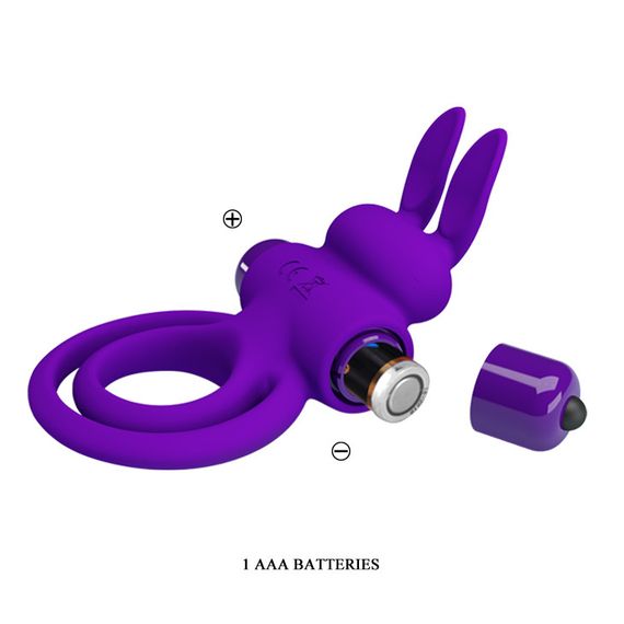 Эрекционное кольцо - Pretty Love Vibrant Penis Ring III Purple sexstyle | Зображення 2