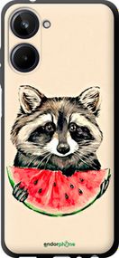 Чохол на Realme 10 Єнотик з кавуном "4605b-2946-2448"