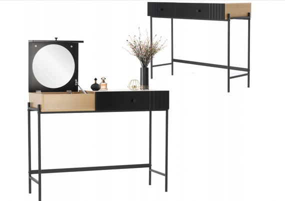 Туалетний косметичний столик  LOFT RETRO 100x40x79см  Польша | Зображення 3