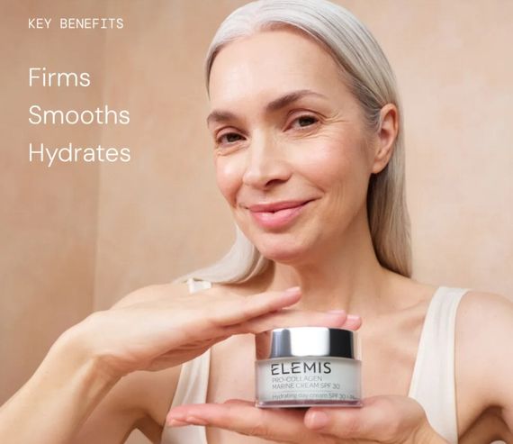 Антивіковий зволожувальний крем для обличчя Elemis Pro-Collagen Marine Cream SPF 30 | Зображення 1