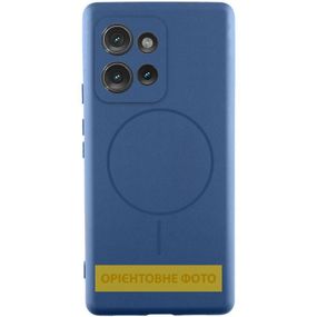 Чохол Silicone Cover Lakshmi Full Camera (AA) with MagFit для Motorola Edge 60 / 60 Fusion Чорний / Black Синій / Navy Blue