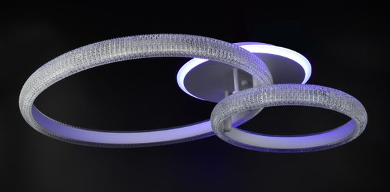 Люстра світлодіодна стельова LED світильник для квартири на стелю лед з пультом 26112 Білий 15х53х72 см. | Зображення 7