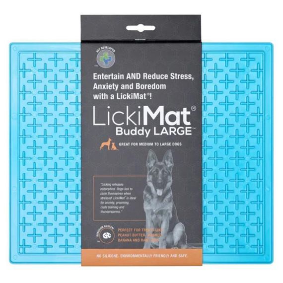 LickiMat Buddy X Large Килимок для ласощів блакитний | Зображення 1