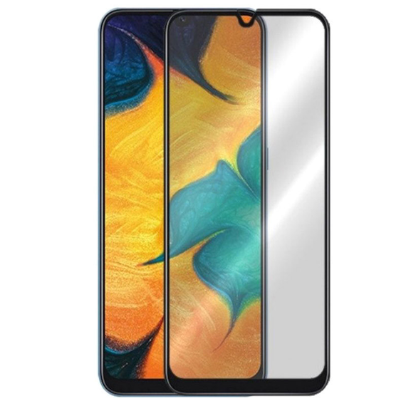 Захисне скло 3D для Samsung Galaxy A12 / M12 чорне (повна проклейка на весь екран)