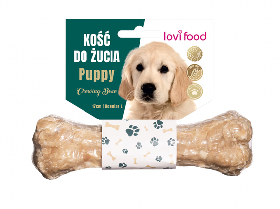 Ласощі у вигляді жувальної кістки для цуценя Lovi Food Puppy Chewing Boneз рубцем | Зображення 3