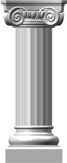 Капітель іонічна колони СІМ'Я K2, 380х380х170 мм | Зображення 1