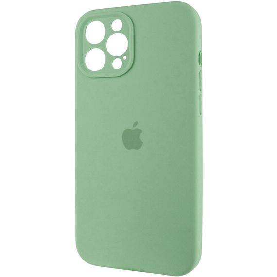 Чохол Silicone Case Full Camera Protective (AA) для Apple iPhone 12 Pro Max (6.7") Зелений / Pistachio | Зображення 2
