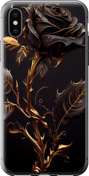 Чехол на iPhone XS Роза 3 "5552u-1583-17620"