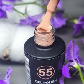 Гель-лак для ногтей Bee Nails 055 (бежево-персиковый) 8мл