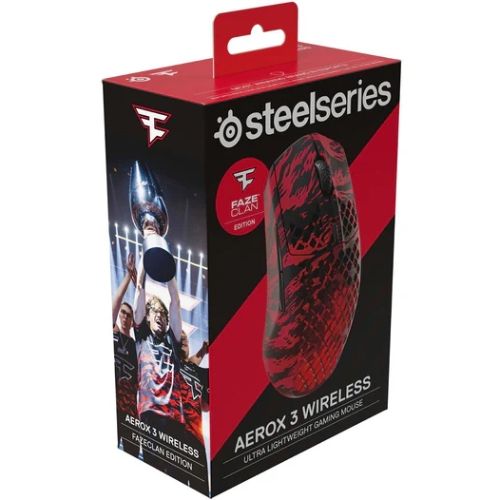 Мишка SteelSeries Aerox 3 Wireless, RGB, 18000dpi., 6кн., Faze Clan Edition | Зображення 2