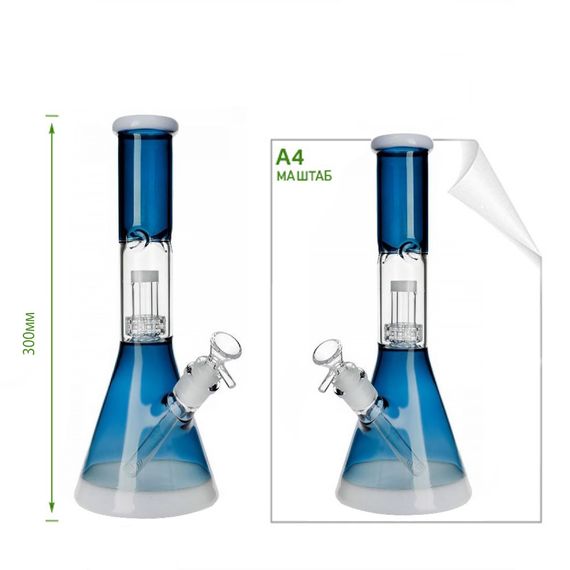 Кальян Стеклянный Синий 30 См. "Matrix Beaker Blue" | Зображення 1