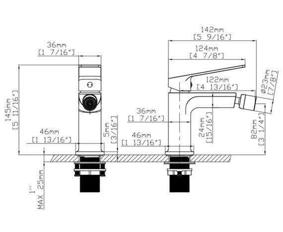 Змішувач для біде Qtap Capricorn, Chrome (k26) QTCAP2060102C48223 | Зображення 5