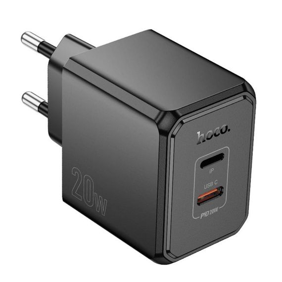 МЗП Hoco CS16A Wish PD20W (1USB-C/1L) Black | Зображення 1
