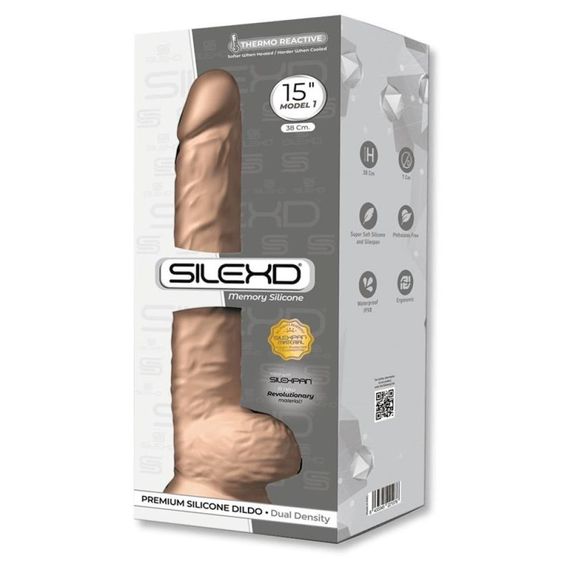Фалоімітатор реалістичний SileXD Model 1 на присосці, бежевий sexstyle | Зображення 2