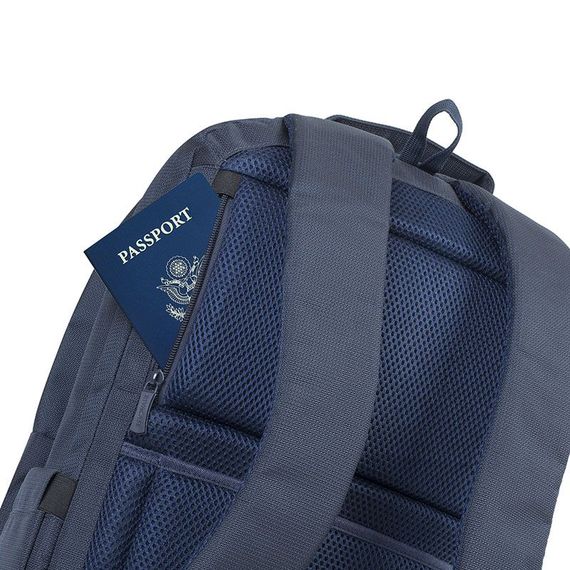 Рюкзак городской Rivacase 8460 / Dark Blue 32х47х13.5 см темно-синий | Зображення 3