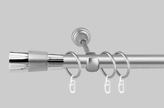 Карниз для штор однорядний металевий 19 мм Валео Сатин 160 див.