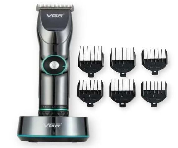 Професійна бездротова машинка для стрижки волосся та бороди VGR V-256 Чорний (V-256_1116)