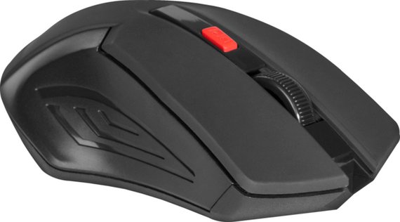 Мишка Defender Accura MM-275 Black-Red (52276) | Зображення 2